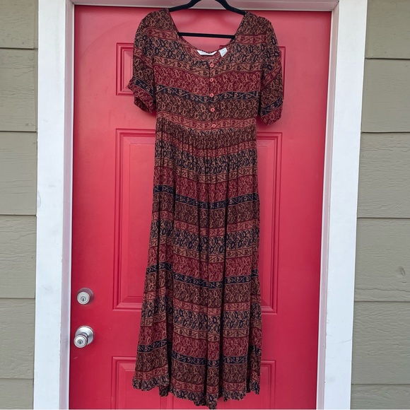 Rayon boho hippie dress - Picture 3 of 9